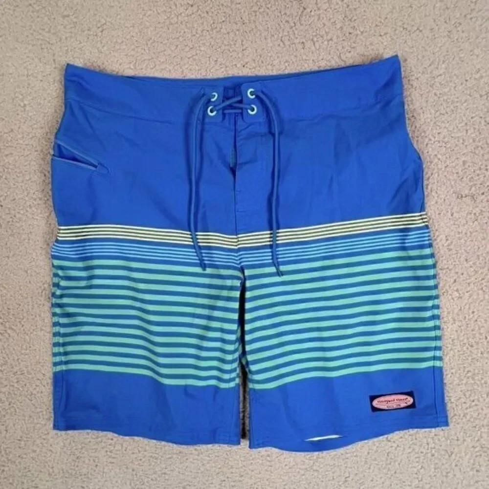 VINEYARD INES MENS SWIMMING TRINKS BLUE SIZE 32